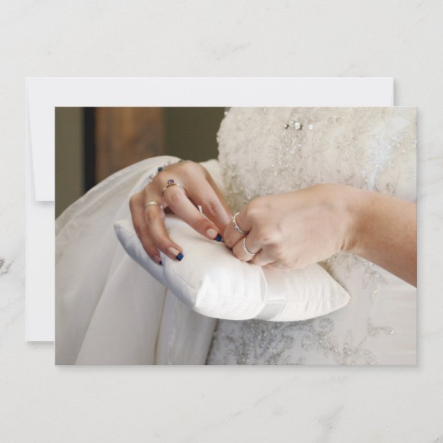 Avsluta pekpinnar - bröllopsinbjudan inbjudningar (Framsida)