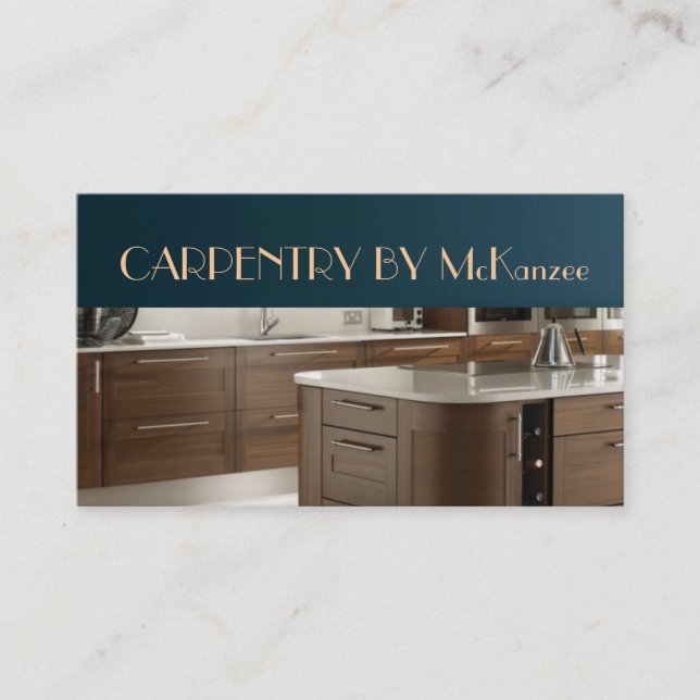 Avsluta post, fyllning, trä, byggnation visitkort (Framsida)