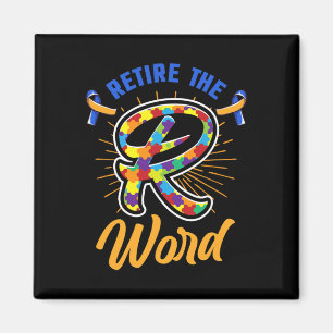 Avsluta R Ord Down Syndrome and Autism Awareness Magnet