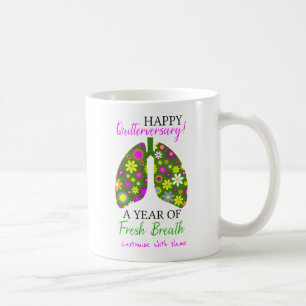 Avsluta rökårsjubiléet med Blommigt Lungs Kaffemugg