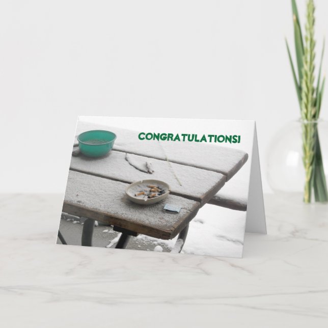 Avsluta Rökning av Grattisar Kort (Framsida)