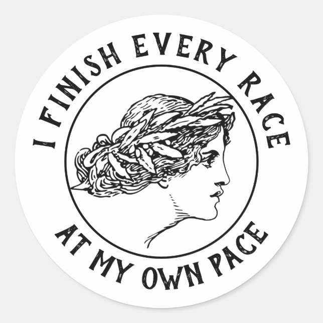 Avsluta Runt klistermärke (Framsida)