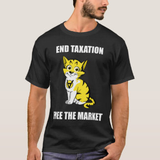 Avsluta skatt - frigör marknadsföravittexten AnCap T-shirt