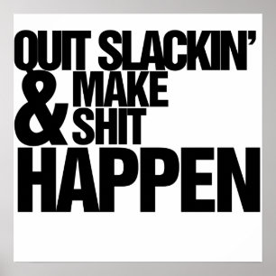 Avsluta slackin-parodin poster