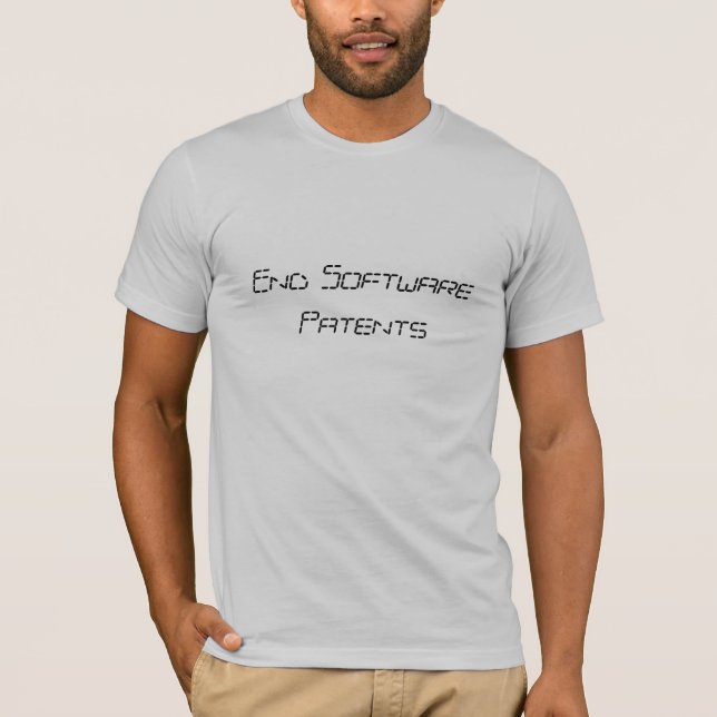 Avsluta softwarepatent tee (Framsida)