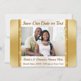 Avsluta, spara datumFOTO-kort, Personlig Inbjudningar