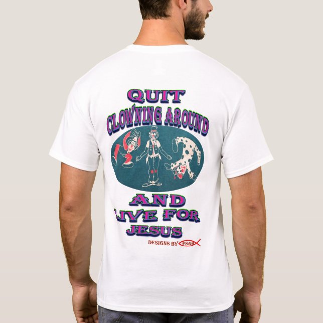 Avsluta stängning runt t shirt (Baksida)