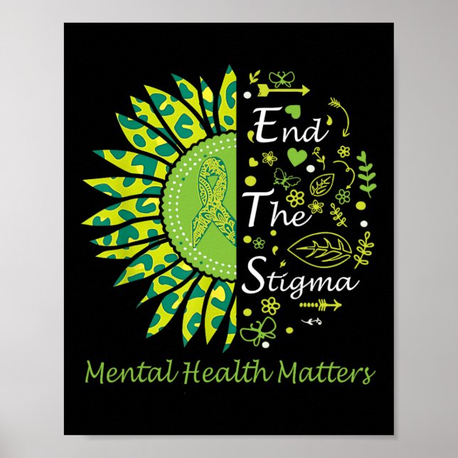 Avsluta Stigma Mental Health Problems (Medvetet) Poster (Framsidan)