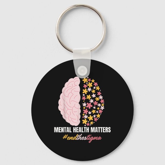 Avsluta Stigma Mental Health S Mental Awareness Gi Nyckelring (Framsida)