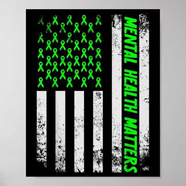 Avsluta Stigma Mental Health S Mental Awareness Gi Poster (Framsidan)