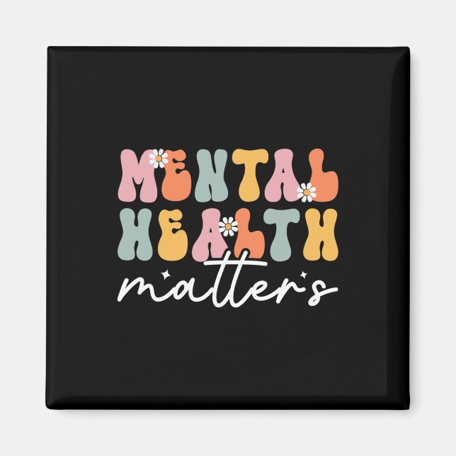 Avsluta Stigma Psykiska Hälsoproblem Psykisk Hälsa Magnet (Framsidan)