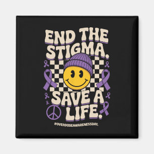 Avsluta Stigmatisera Rädda Ett Liv Groovy Overdos Magnet