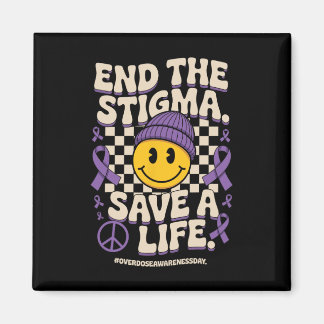 Avsluta Stigmatisera Rädda Ett Liv Groovy Overdos  Magnet