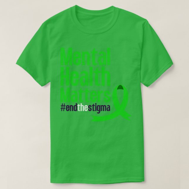 Avsluta stigmatiseringen av psykisk ohälsa Bryt S T Shirt (Design framsida)