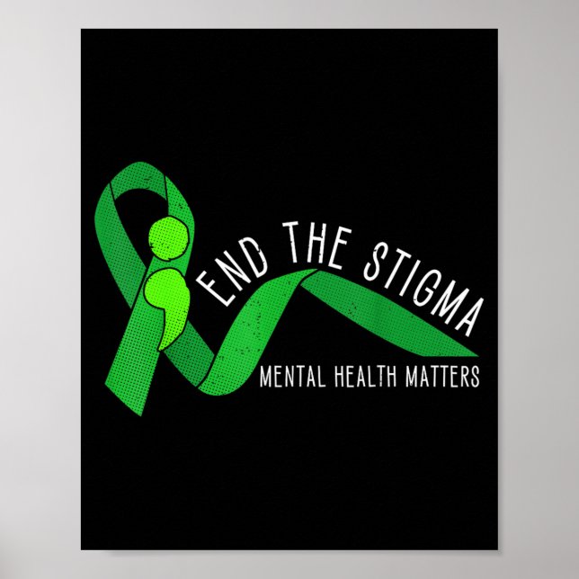 Avsluta Stigmatiseringen Mental Hälsa Medvetenhet  Poster (Framsidan)