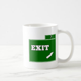 ? Avsluta tecken Kaffemugg