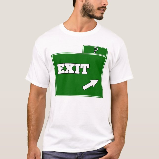 ? Avsluta tecken Tee Shirt (Framsida)