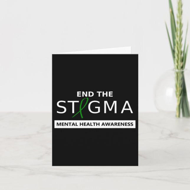 Avsluta tigman _ maj Mental Health Awareness Kort (Framsida)