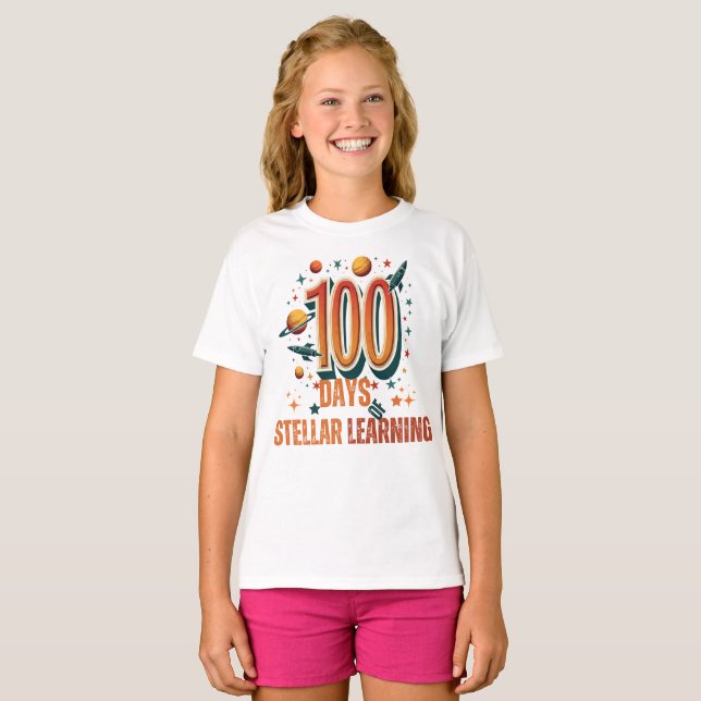 Avsluta till 100 dagars stellarutbildning | Utrymm T Shirt (Hel framsida)