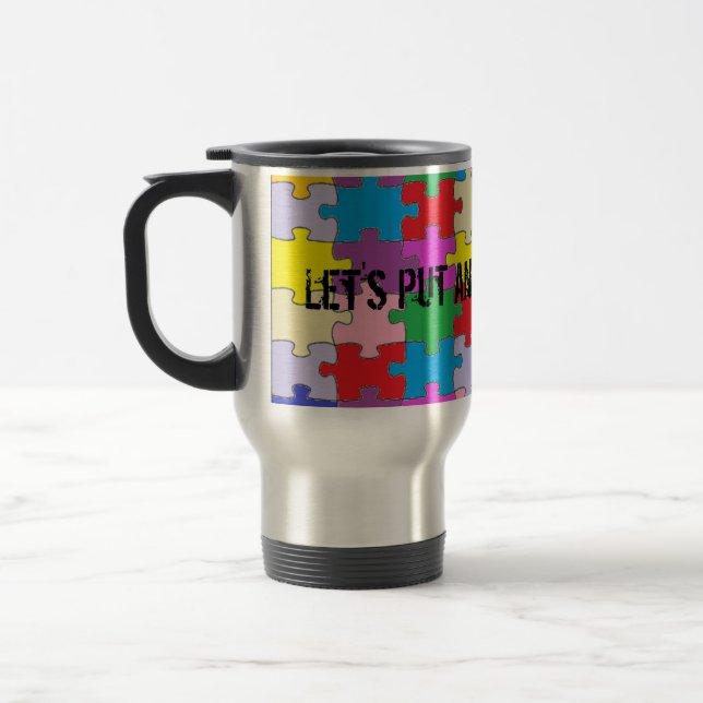 Avsluta till den rostfria travel mug för Autism Resemugg (Vänster)