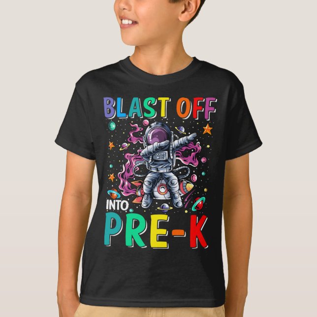Avsluta till förK raketen Back to school T Shirt (Framsida)