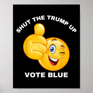 Avsluta Trump Vote Blue ReSelect Biden Preside Poster