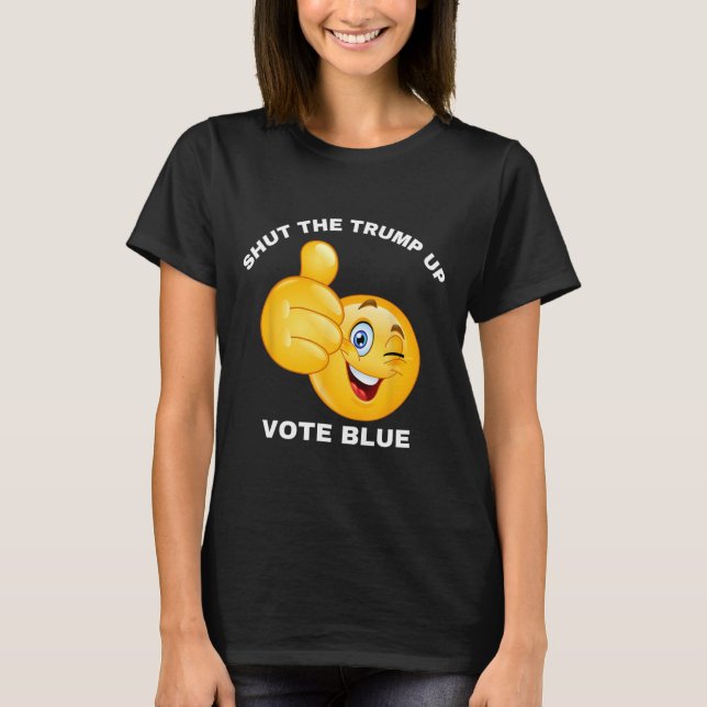 Avsluta Trump Vote Blue ReSelect Biden Preside T Shirt (Framsida)