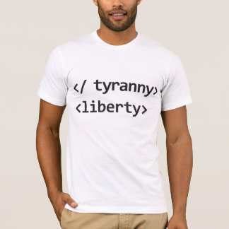 "Avsluta Tyranny - börja skjortan för frihet" Tee Shirt