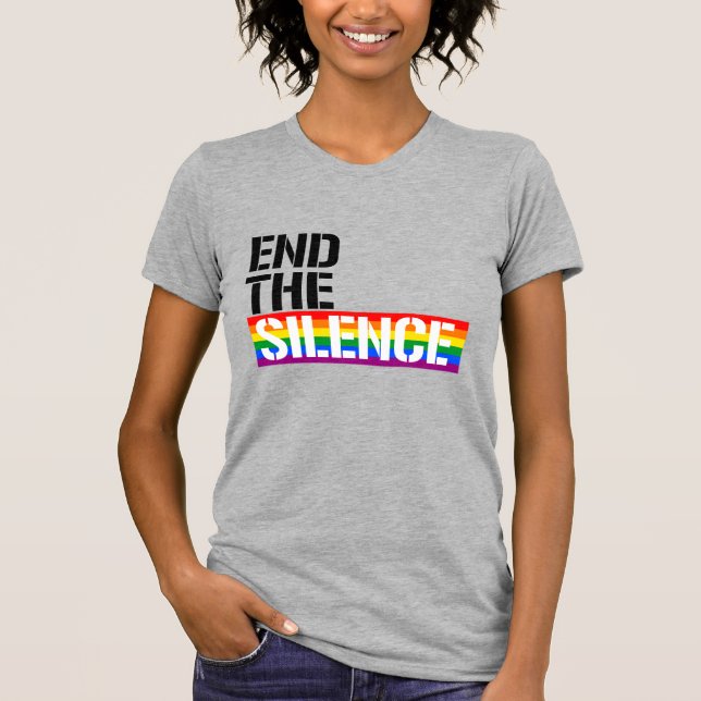 Avsluta tystnaden t shirt (Framsida)
