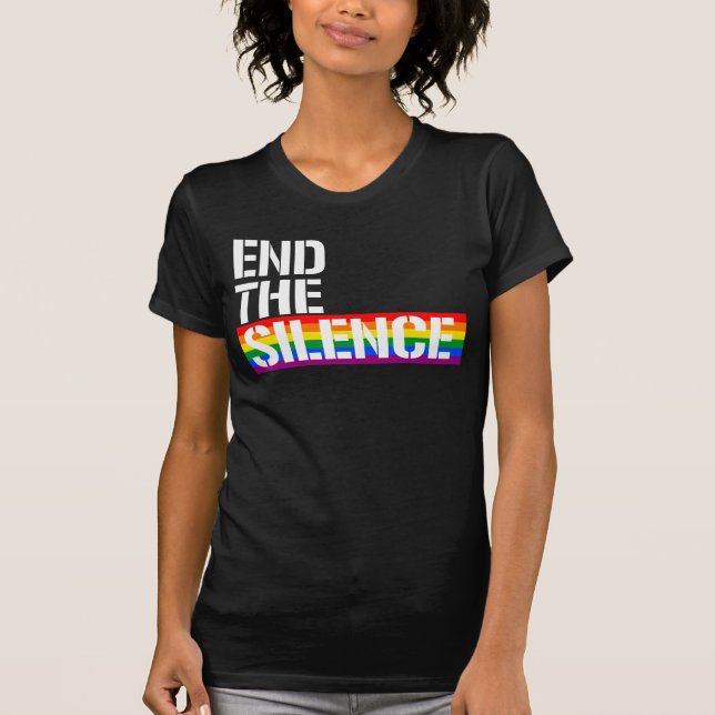 Avsluta Tystnaden T Shirt (Framsida)
