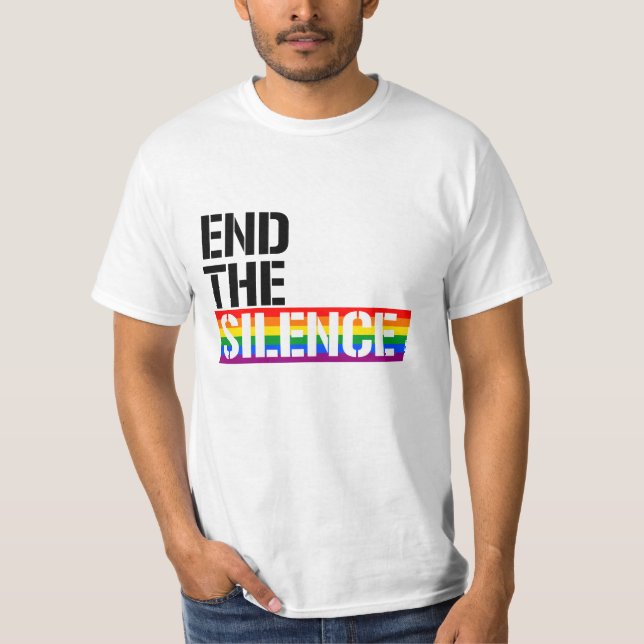 Avsluta tystnaden t shirt (Framsida)