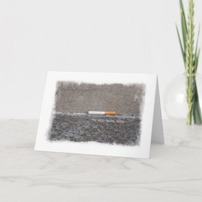 Avsluta uppmuntran till rökning av Grattisar Kort (Framsida)