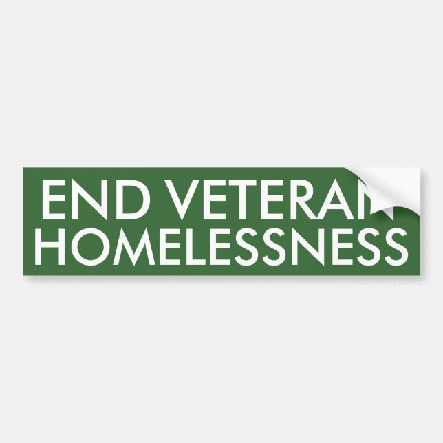 Avsluta veteranHomelessnessbildekalet Bildekal (Framsidan)