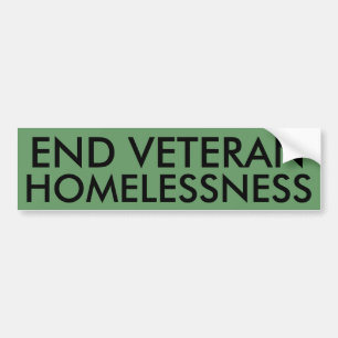 Avsluta veteranHomelessnessbildekalet Bildekal
