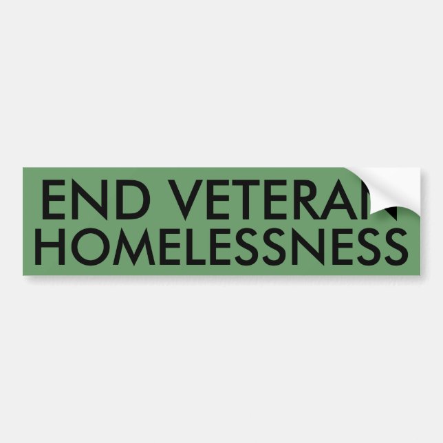 Avsluta veteranHomelessnessbildekalet Bildekal (Framsidan)