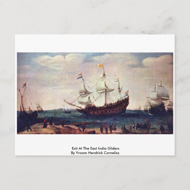 Avsluta vid Öster Indias guld Vykort (Framsida)