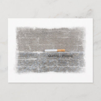 Avsluta = Vinning mot rökning sista cigaretten Vykort