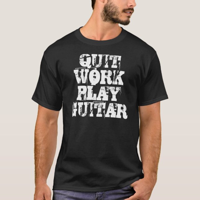 AVSLUTAD ARBETSLEKGITARR T SHIRT (Framsida)