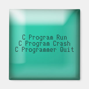 Avslutad c-programmerare magnet