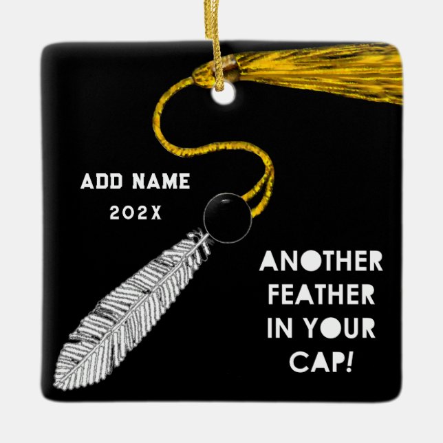 Avslutad Examen Present Till Minne Julgransprydnad Keramik (Framsida)