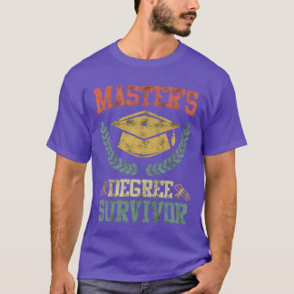 Avslutad masterexamen överlevande masterexamen vi t shirt