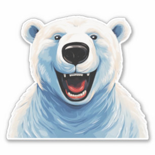 Avslutade Polar Bear Klistermärken