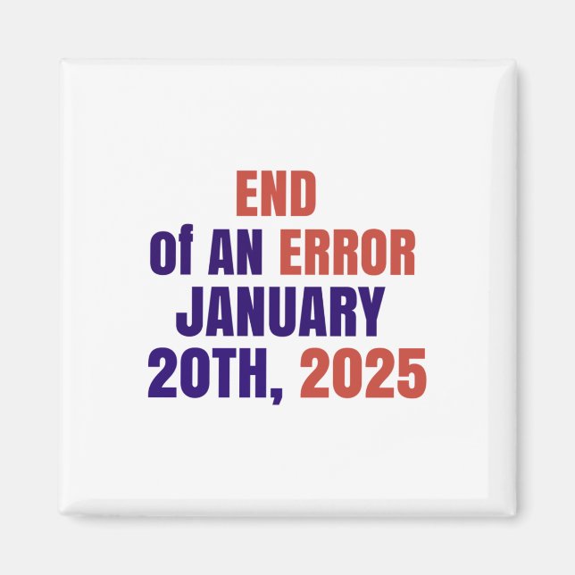 Avslutande av ett fel 2025 Invigning 2025 Val Magnet (Framsidan)