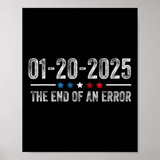 Avslutande av ett felmeddelande från januari 2025  poster (Framsidan)