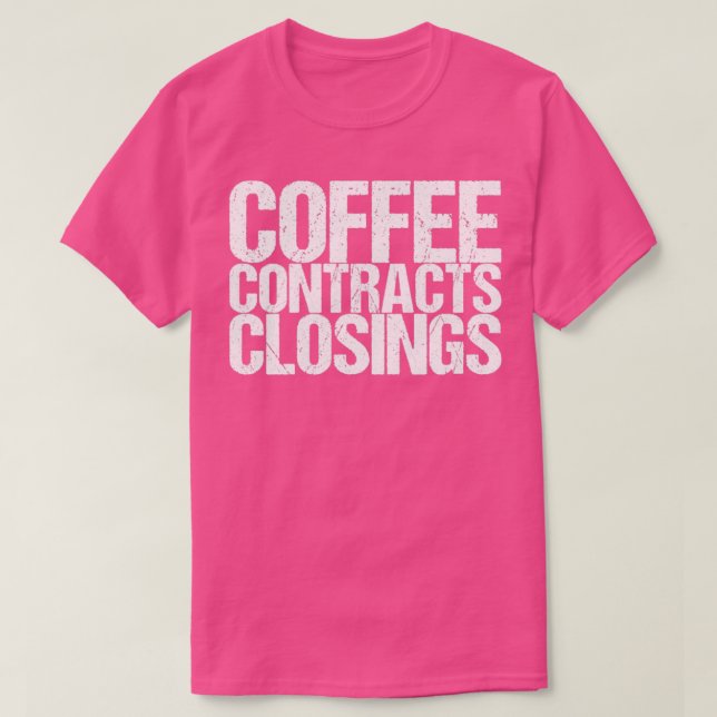 Avslutande av kaffekontrakt t shirt (Design framsida)