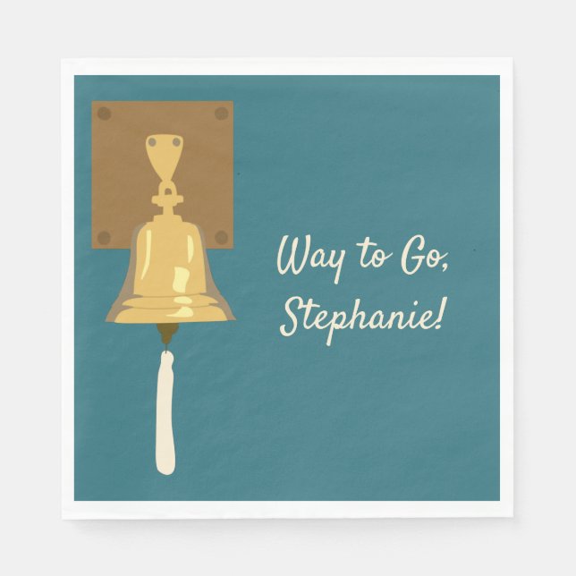 Avslutat behandling av Ringing Cancer Bell Pappersservett (Framsidan)