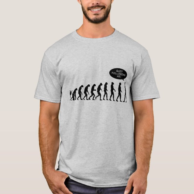 Avslutat efter mig! Evolutionshirt.en Tröja (Framsida)