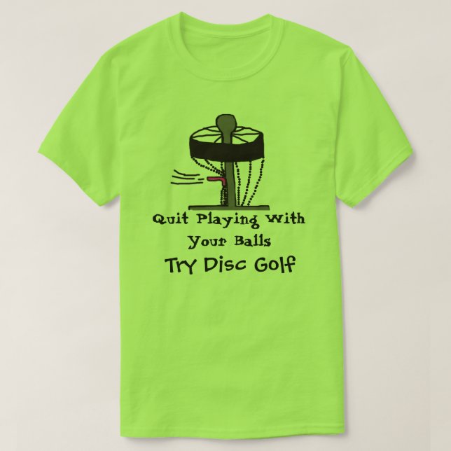 Avslutat leka med t-skjortan för golf för tröja (Design framsida)