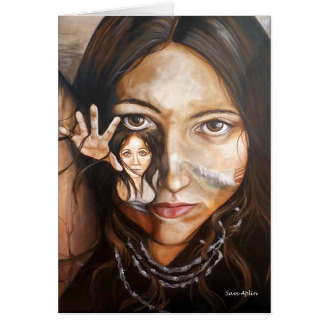 Avslutat med denna dröm hälsningskort (Framsidan)