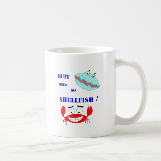 Avslutat vara så skaldjur! kaffemugg (Höger)